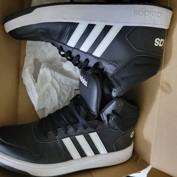 Adidas ..Black Leather. Sz 13 Men's - Picture 6 of 8